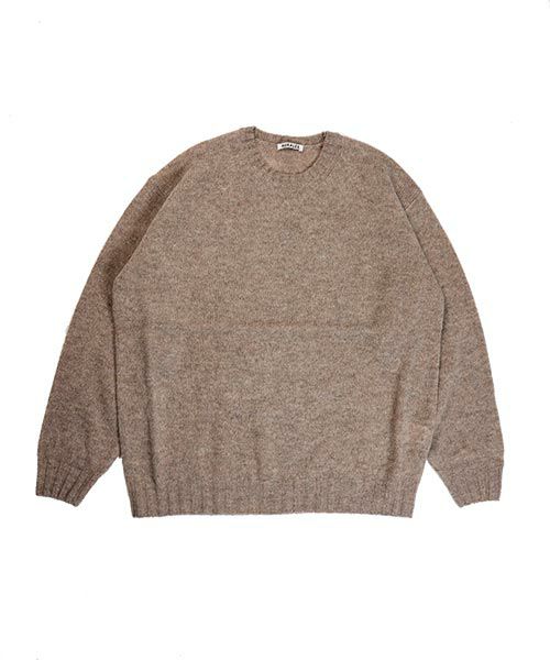 AURALEE＞SHETLAND WOOL CASHMERE KNIT P/O | MAKES ONLINE STORE