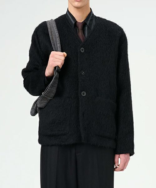 ＜OUR LEGACY＞CARDIGAN -Black Mohair-