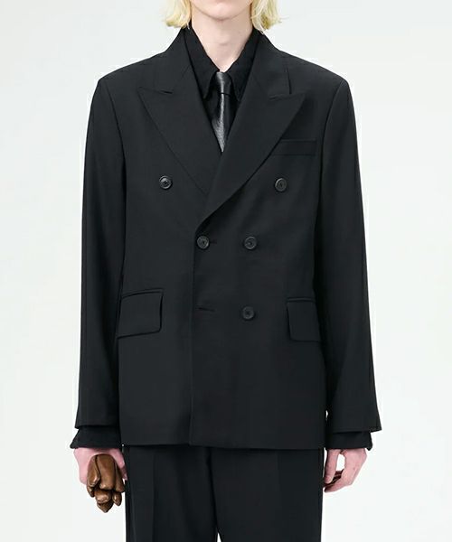 ＜OUR LEGACY＞UNCONSTRUCTED DB BLAZER -Black Panama Wool-