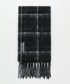 ＜OUR LEGACY＞ESTATE SCARF -Black Fuzzy Alpaca Check-