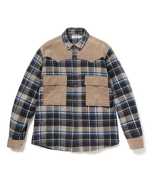 ＜nonnative＞EXPLORER SHIRT COTTON SLUB FLANNEL CHECK