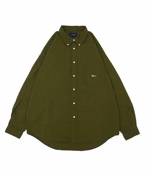 DESCENDANT - KENNEDY'S TWILL LS SHIRT / GREEN | Stripe
