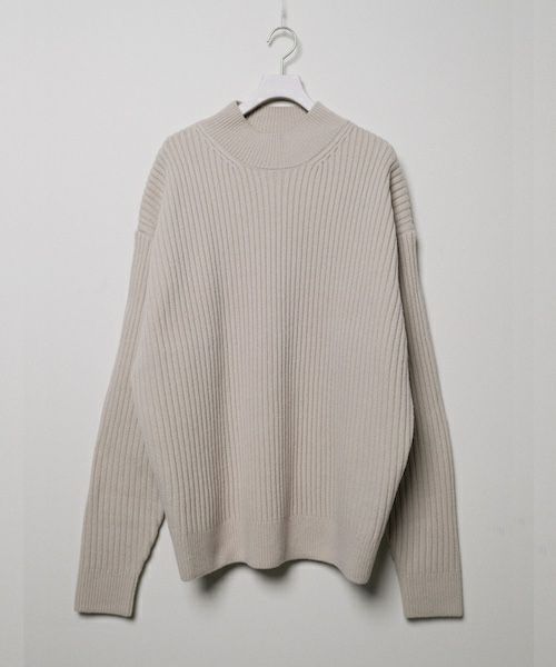 ＜WEWILL＞RIBBED BAGGY SWEATER