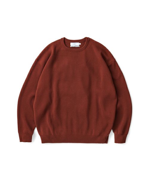 ＜Graphpaper＞High Density Crew Neck Knit(GU243-80092C)