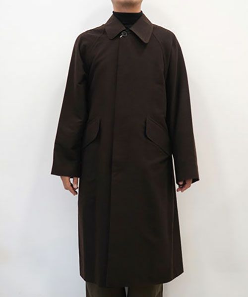 ＜blurhms＞Wool Napping Sniper Cape Collar Coat