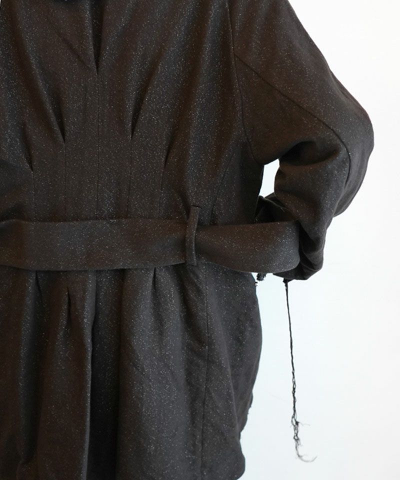 Midorikawa＞GLITTER NEL DAMAGE COAT | MAKES ONLINE STORE