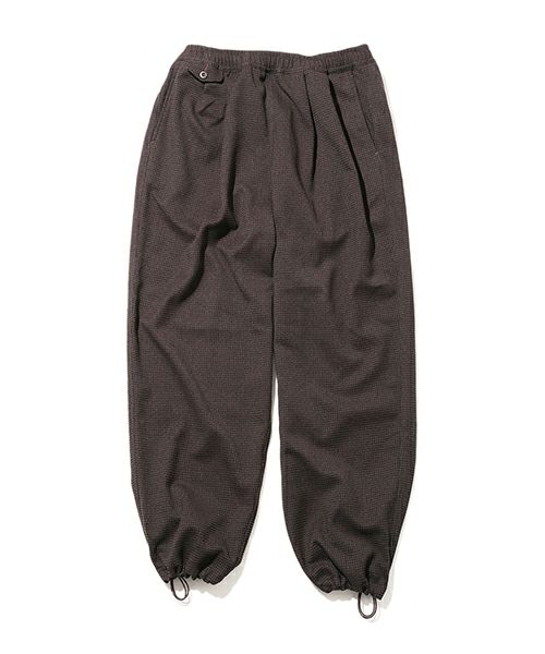 ＜FreshService＞HOUNDSTOOTH TWO TUCK TRACK PANTS