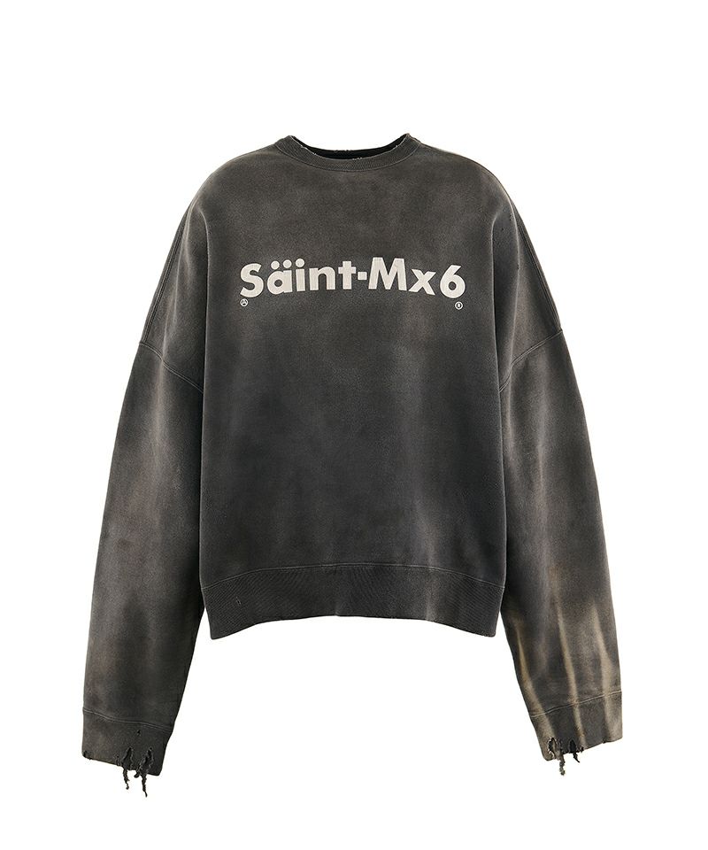 トップス SAINT MICHAEL CREW SWT CHAOS CHARKOAL SAINT MICHAEL＞CREW SWT / CHAOS / CHARCOAL | MAKES ONLINE STORE
