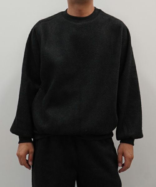 ＜blurhms＞Pe/silk Fleece Split Sleeve P/O