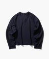 ＜ATON＞MERINO COLLEGE JERSEY V-NECK PULLOVER