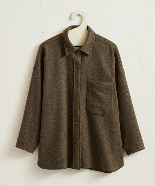 ＜ARCHI＞Mix Wool Shirts