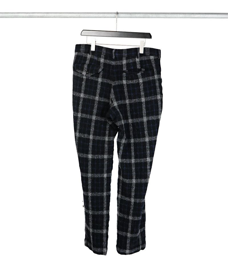 tricotCOMMEdesGARCONSトリココムデギャルソン チェックパンツ 希少 トリココムデギャルソン タータンチェック ウール ワイドパンツ S