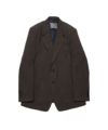 ＜The Letters＞SINGLE BREASTED PACH POCKET JACKET -WOOL LINEN HERRINGBONE-