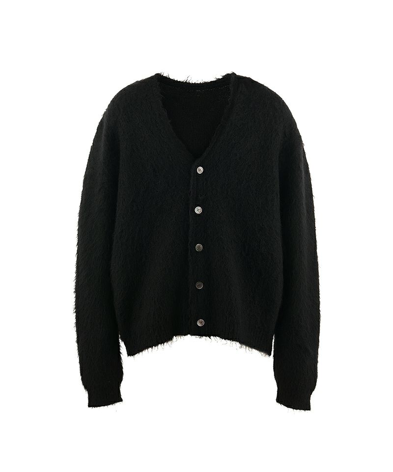 ＜SAINT MICHAEL＞MOHAIR CARDIGAN / BLACK