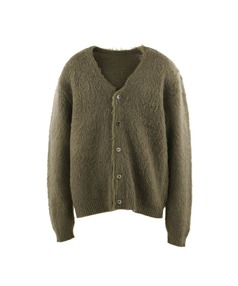 SAINT MICHAEL＞MOHAIR CARDIGAN / KHAKI | MAKES ONLINE STORE
