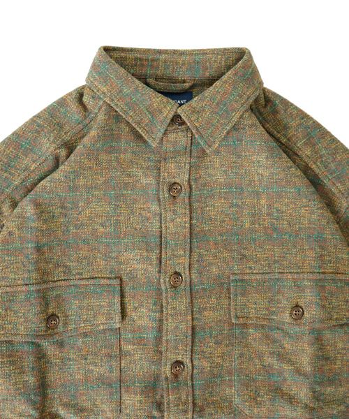 DESCENDANT/VANNING PLAID LS SHIRT (BROWN)