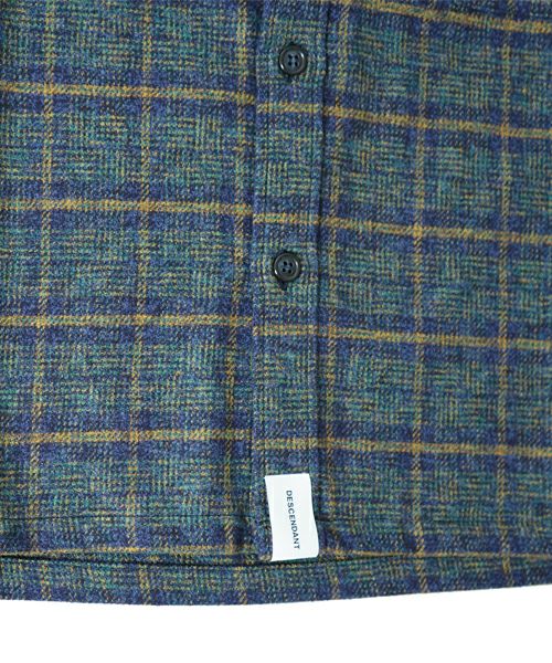 トップス 24aw descendant VANNING PLAID LS SHIRT DESCENDANT/VANNING PLAID LS SHIRT (BROWN)