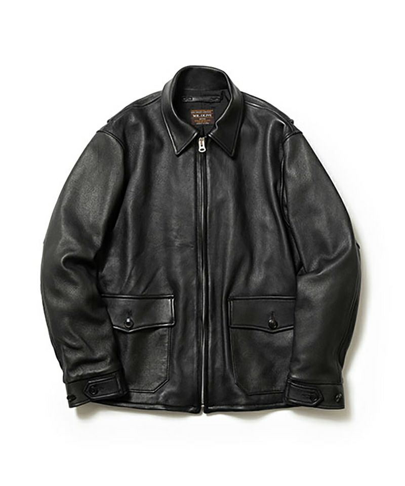 ＜MR.OLIVE＞HAIR SHEEP SOFT LEATHER / TYPE M421A FLIGHT JACKET