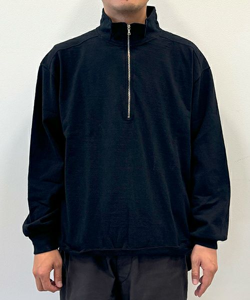 ＜blurhms＞Co/Silk Nep Harf-Zip