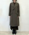 ＜blurhms＞Classic Houndstooth Double-Breasted Coat(WOMENS)