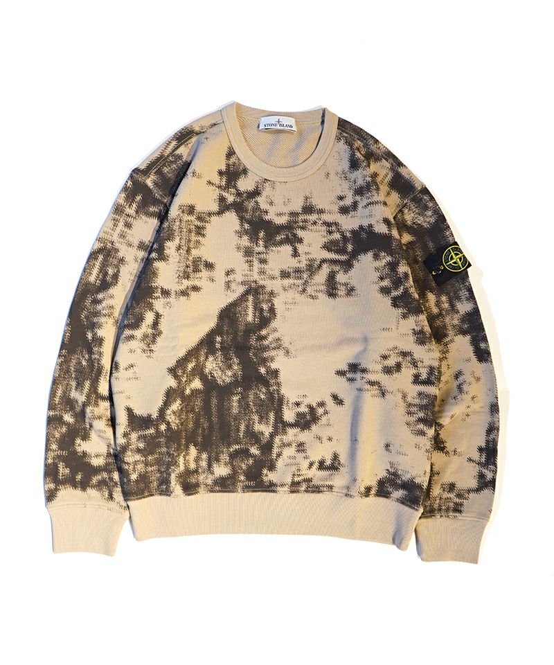 BEIGE AND BROWN EARTH MAPPING CAMO SWEAT(8115669E3)