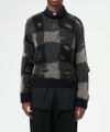 SONAR ROUNDNECK -Black Destructive Gingham-