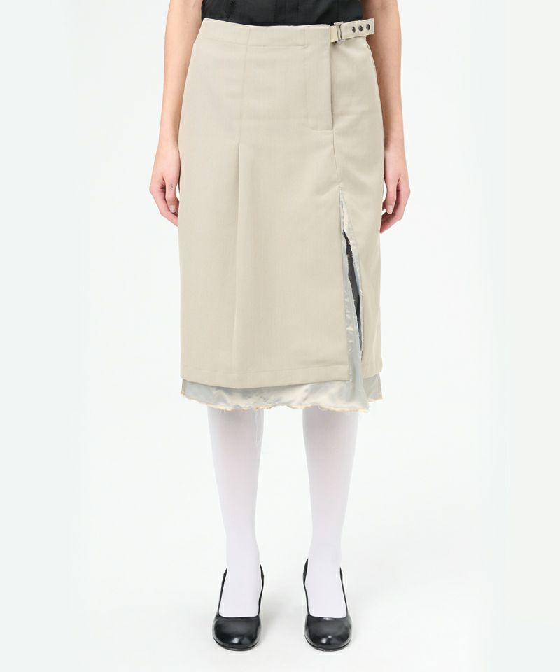 ＜OUR LEGACY＞CLASP SKIRT(Lucid Pistachio Rural Wool)