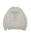  ＜LASTMAN＞PRINTED CREW NECK "WANTED"