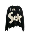 ＜SAINT MICHAEL＞SP_CREW KNT / I AM A / BLACK