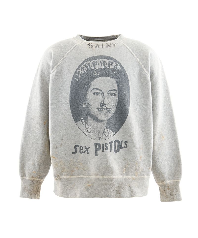 ＜SAINT MICHAEL＞SP_CREW SWT / QUEEN / GRAY