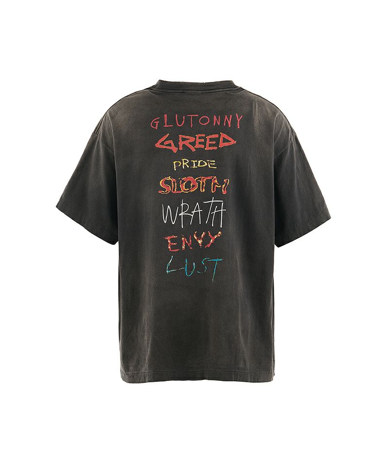 SAINT MICHAEL＞SS TEE / SEVEN DEADLY / BLACK | MAKES ONLINE