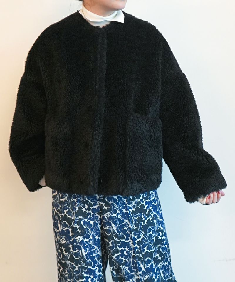 ＜MACKINTOSH＞HUMBIE NO COLLAR JACKET FUR