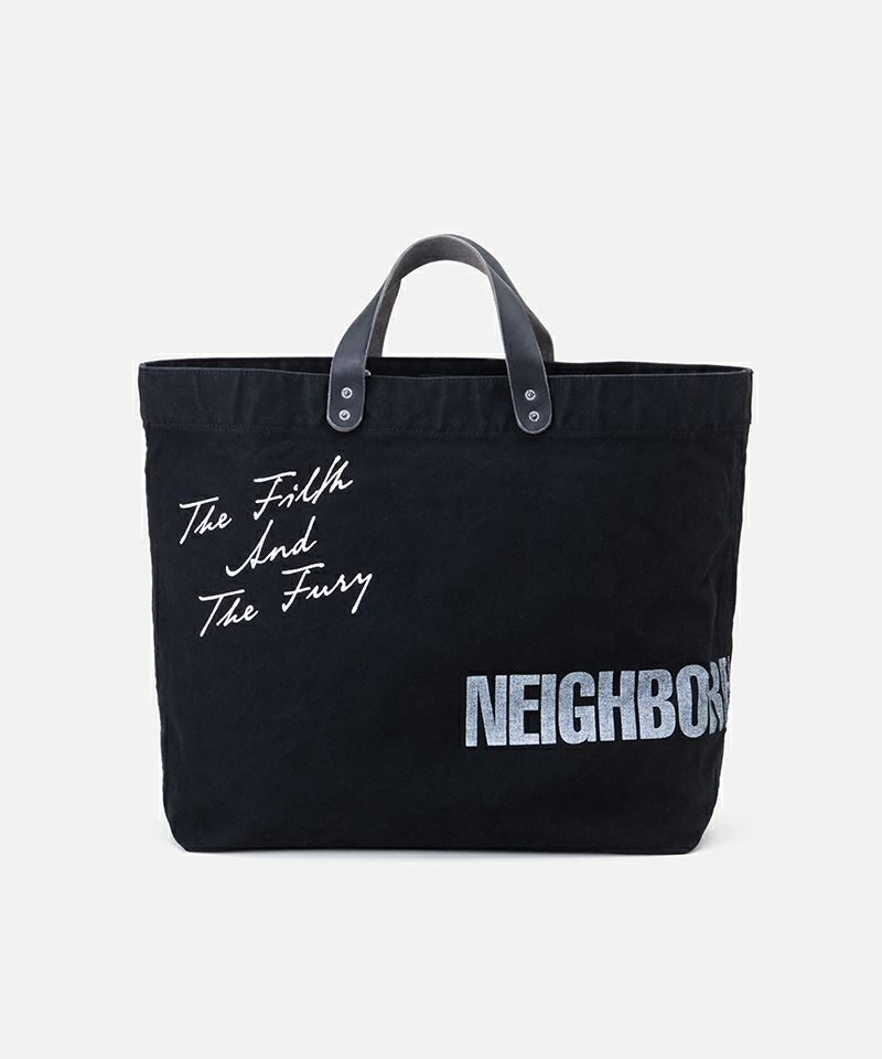 ＜NEIGHBORHOOD＞WASHED CANVAS TOTE BAG