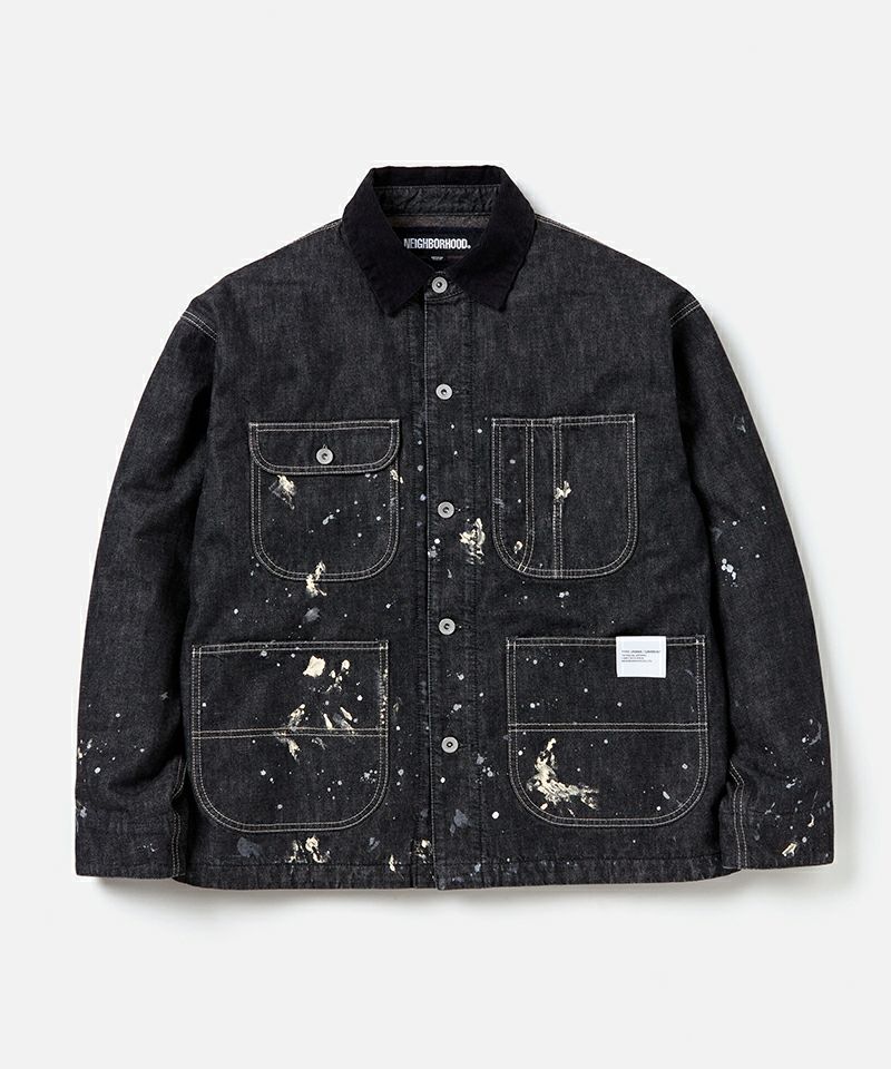 ＜NEIGHBORHOOD＞CORDUROY COLLAR WASHED COVERALL JACKET