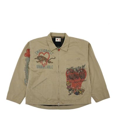 EMOTIONALLY UNAVAILABLE/エモーショナリーアンアベイラブル 21AW EU 購入 MELTING HEART VARSITY  JACKET スタジアムジャンパー スタジャン