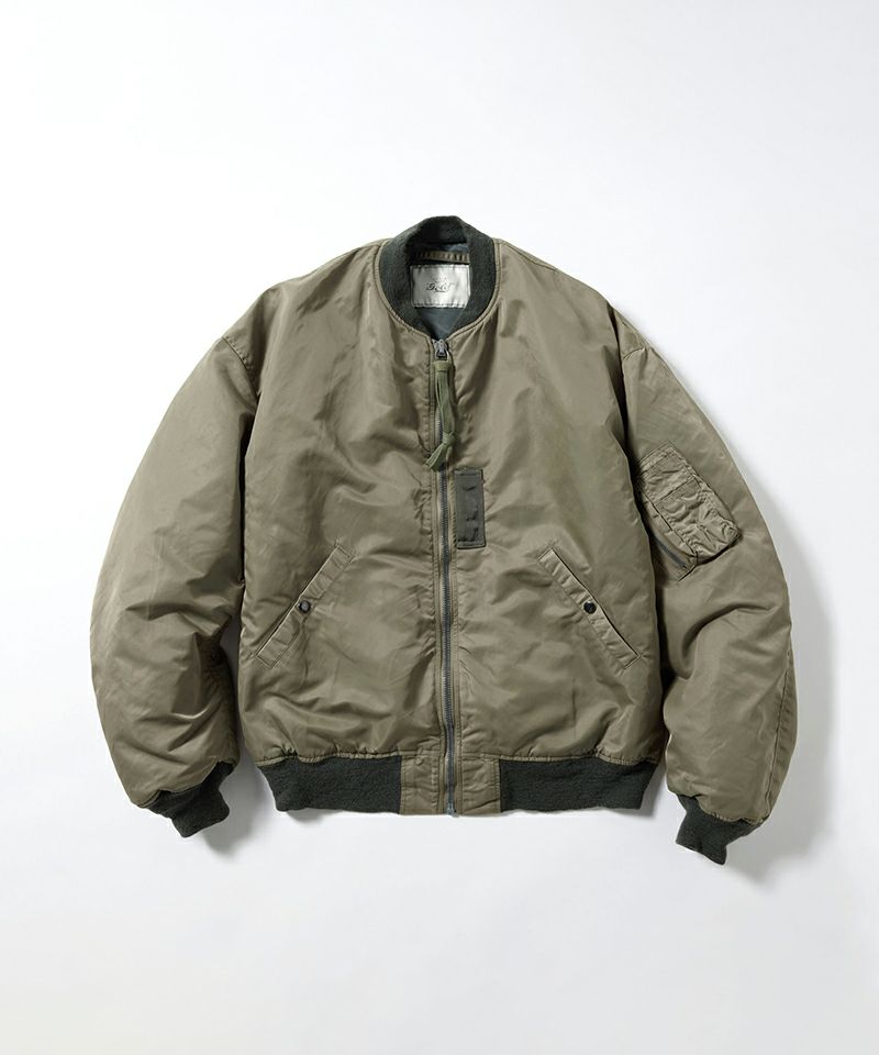 GOLD＞CLIMASHIELD PADDING OVERSIZE MA-1 VINTAGE WASHED | MAKES ONLINE STORE