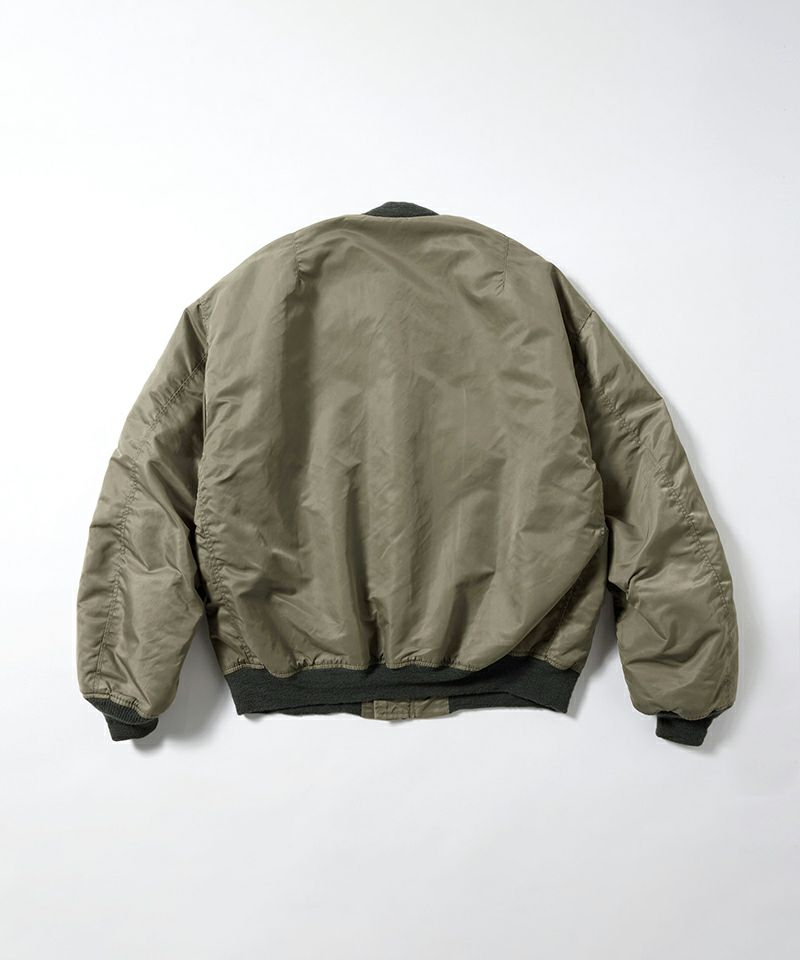 ゴールド ＜GOLD＞CLIMASHIELD PADDING OVERSIZE MA-1 VINTAGE WASHED