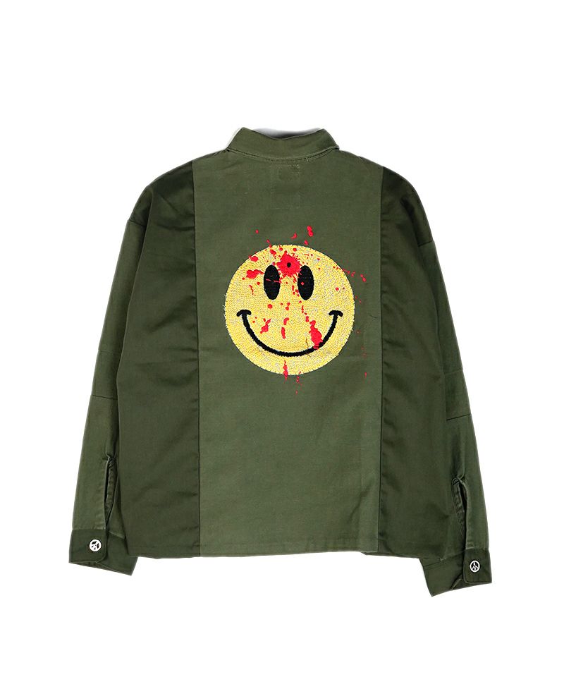 READYMADE / 24AW/UTILITY SHIRT/使用感・ヨゴレ箇所有/1/RE-CO-KH-00-00-257 READYMADE＞UTILITY SHIRT /KHAKI | MAKES ONLINE STORE