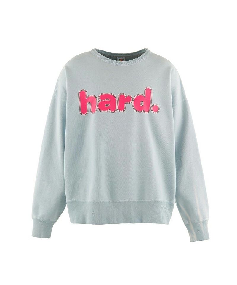 ＜SAINT MICHAEL＞CREW SWEAT / HARD / SKY BLUE