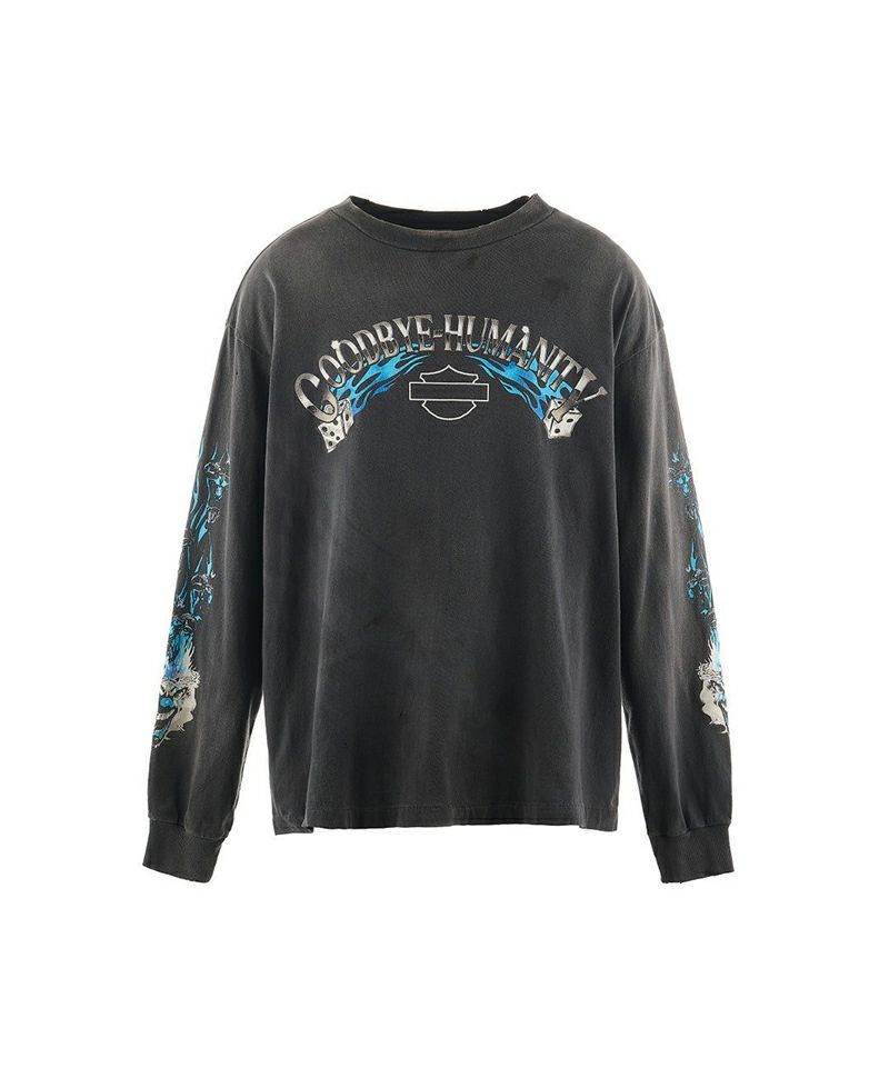 ＜SAINT MICHAEL＞LS TEE / BTFL BASTARS / BLACK