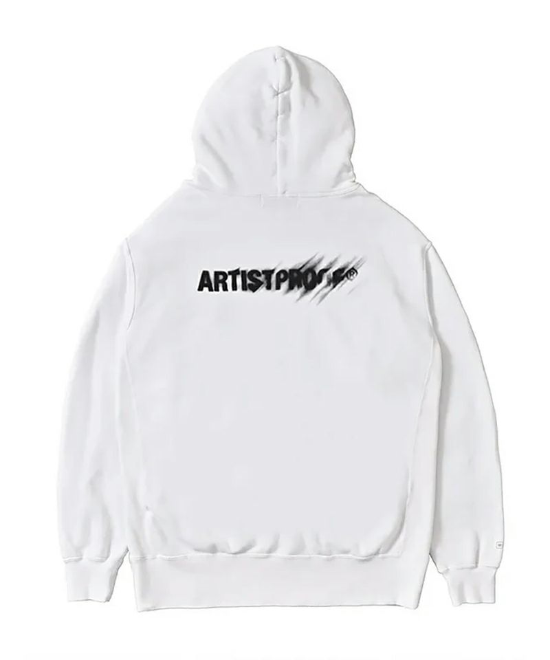 ＜ARTIST PROOF®＞GRUNGE ARTIST PROOF HOODIE WHITE