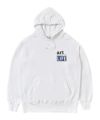 ＜ARTIST PROOF®＞BACK SIDE OF THE FRAME HOODIE WHITE