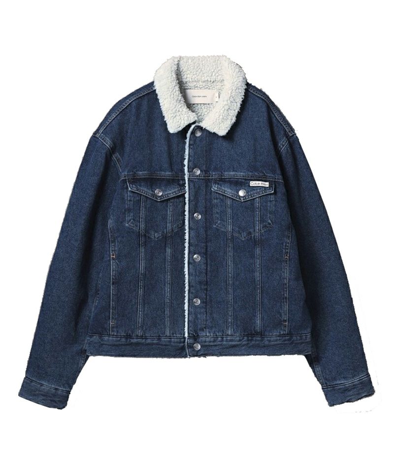 ＜CALVIN KLEIN＞REGULAR SUERPA DENIM JACKET