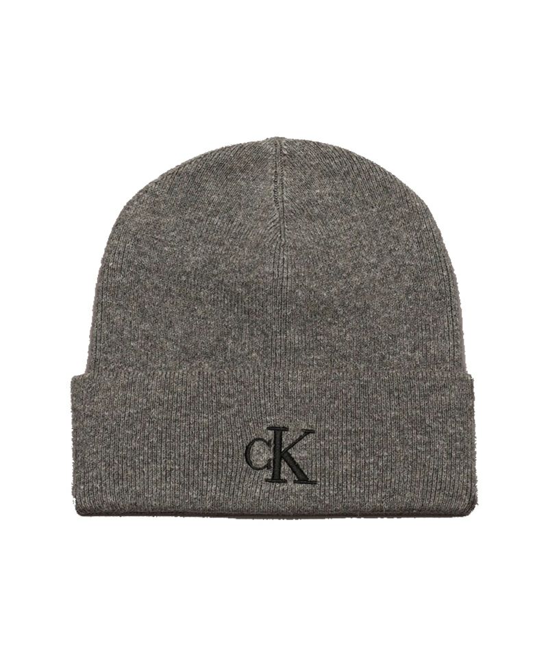 ＜CALVIN KLEIN＞MONOGRAM CUFF BEANIES