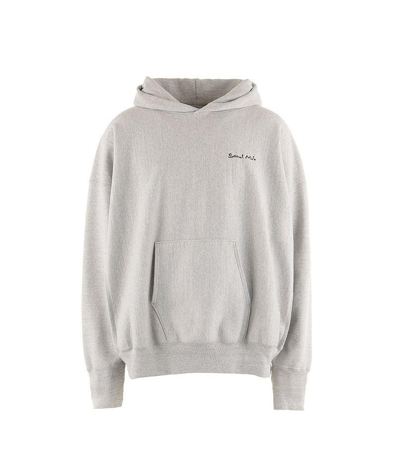 SAINT Michael パーカー Mサイズ グレー セントマイケル SAINT MICHAEL HOODIE MX6 GRAY 胸ロゴプル