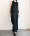 ＜CINOH＞BLACK FORMAL DRAPE DRESS