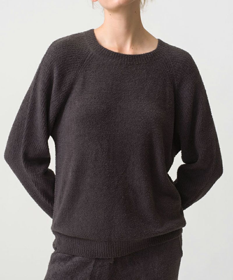 ＜BAREFOOT DREAMS＞リブ ブロック プルオーバー コージーシックライト(BDWCL21908 CCL Rib Blocked Pullover)