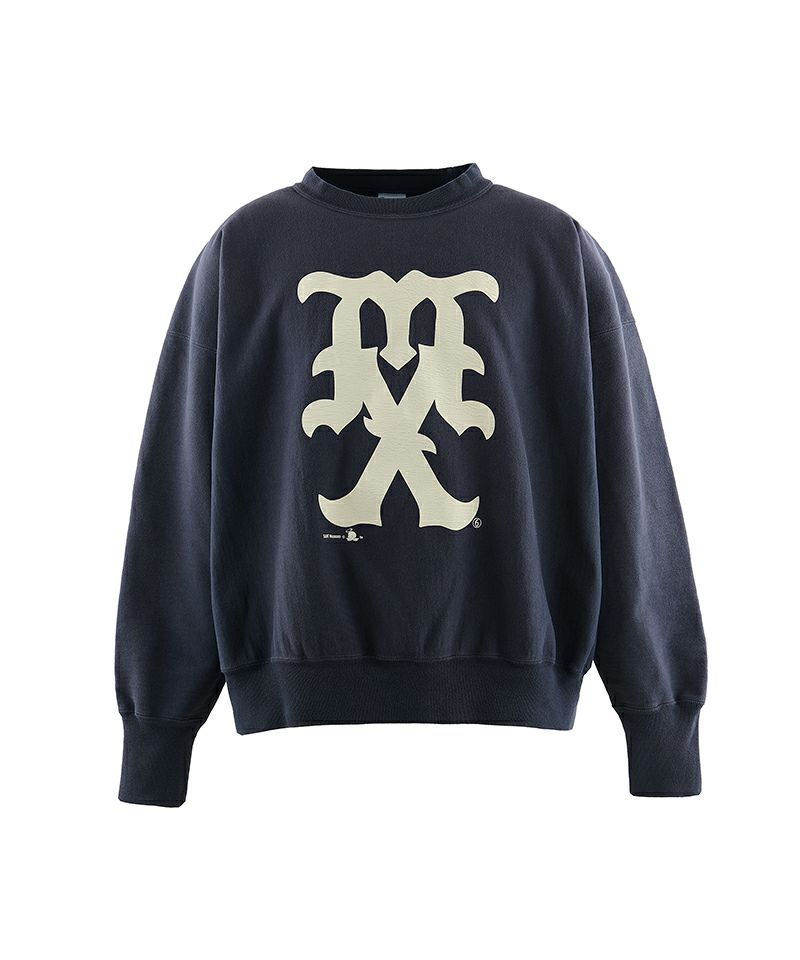 ＜SAINT MICHAEL＞CREW SWT /MX / NAVY