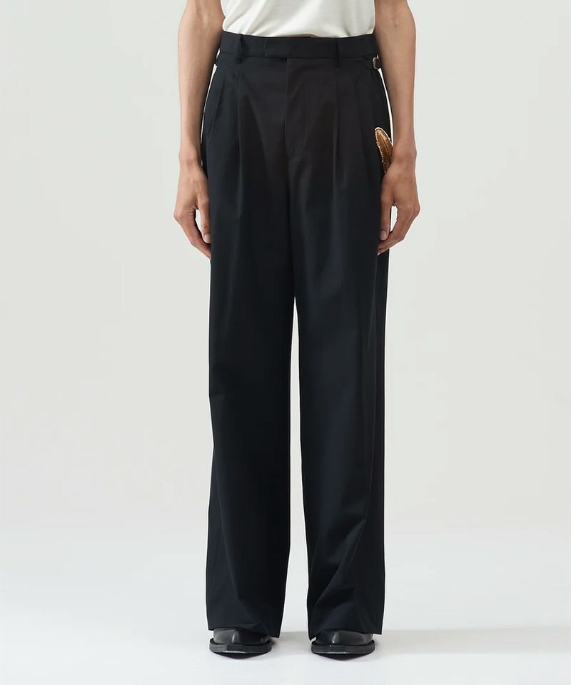 ＜BED J.W. FORD＞Cotton Wool Wide Trousers