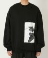 ＜ALMOSTBLACK＞REMAKE PRINT SWEAT